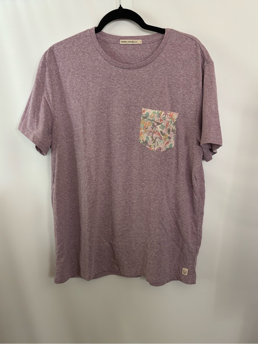 Marine Layer Signature Printed Pocket Tee Size L